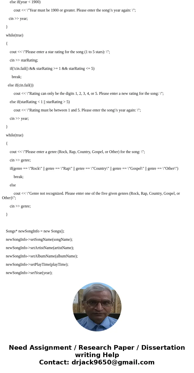 8.15 Program: Playlist (C++) You will be building a linked list. Make sure to keep track of both the head and tail nodes. (1) Create three files to submit. Play 8.15 Program: Playlist (C++) You will be building a linked list. Make sure to keep track of both the head and tail nodes. (1) Create three files to submit. Play