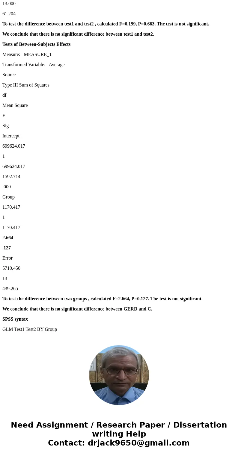 A test for GERD (Gastric Esophageal Reflux Disease) intended to determine if a subject has GERD has been developed. To test its ability to discriminate Normal(C