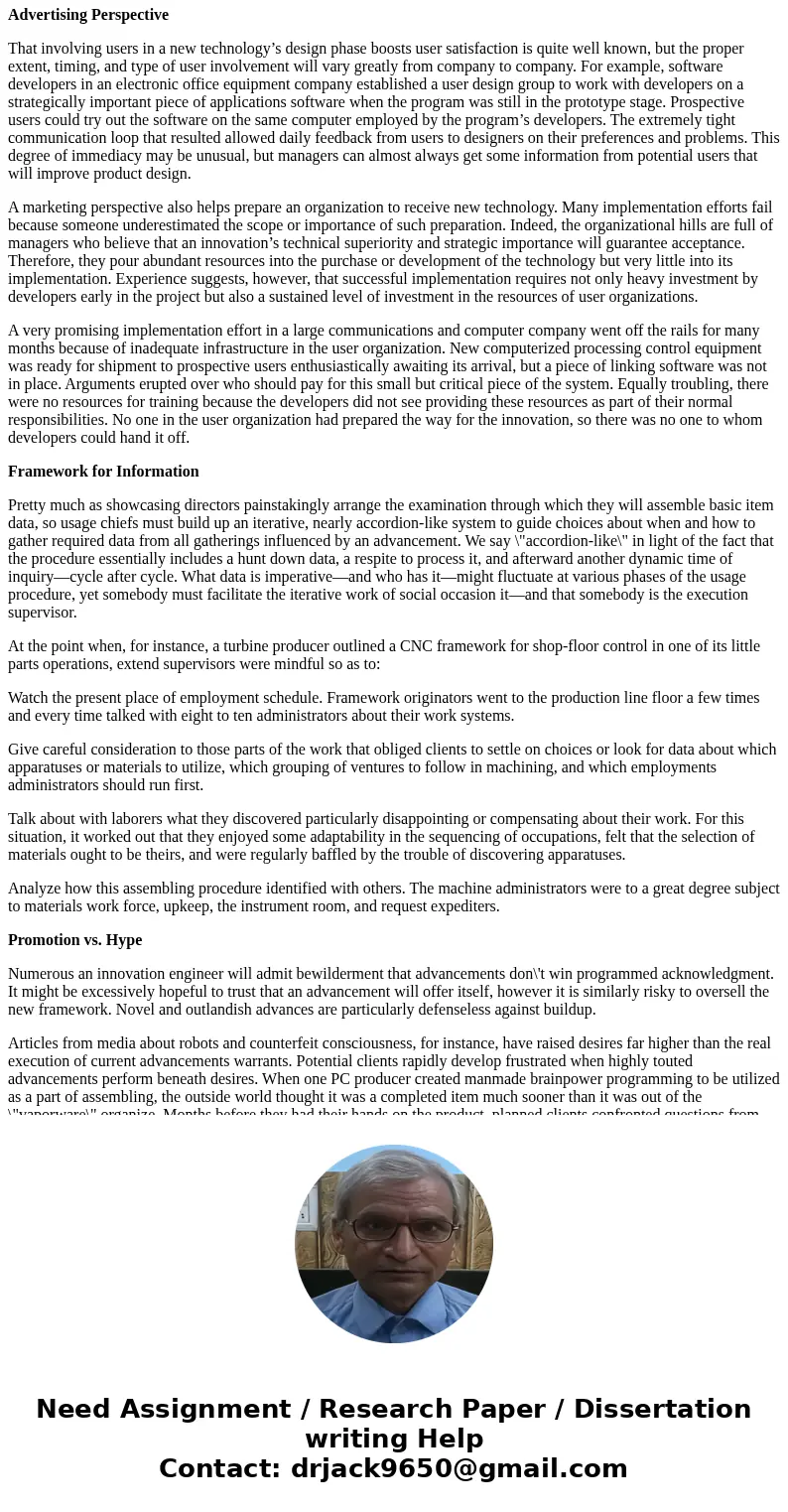  address the issues of implemenation of a new system. Focus on some aspect of implementation, or you can discuss some of the challenges that arise from implemen