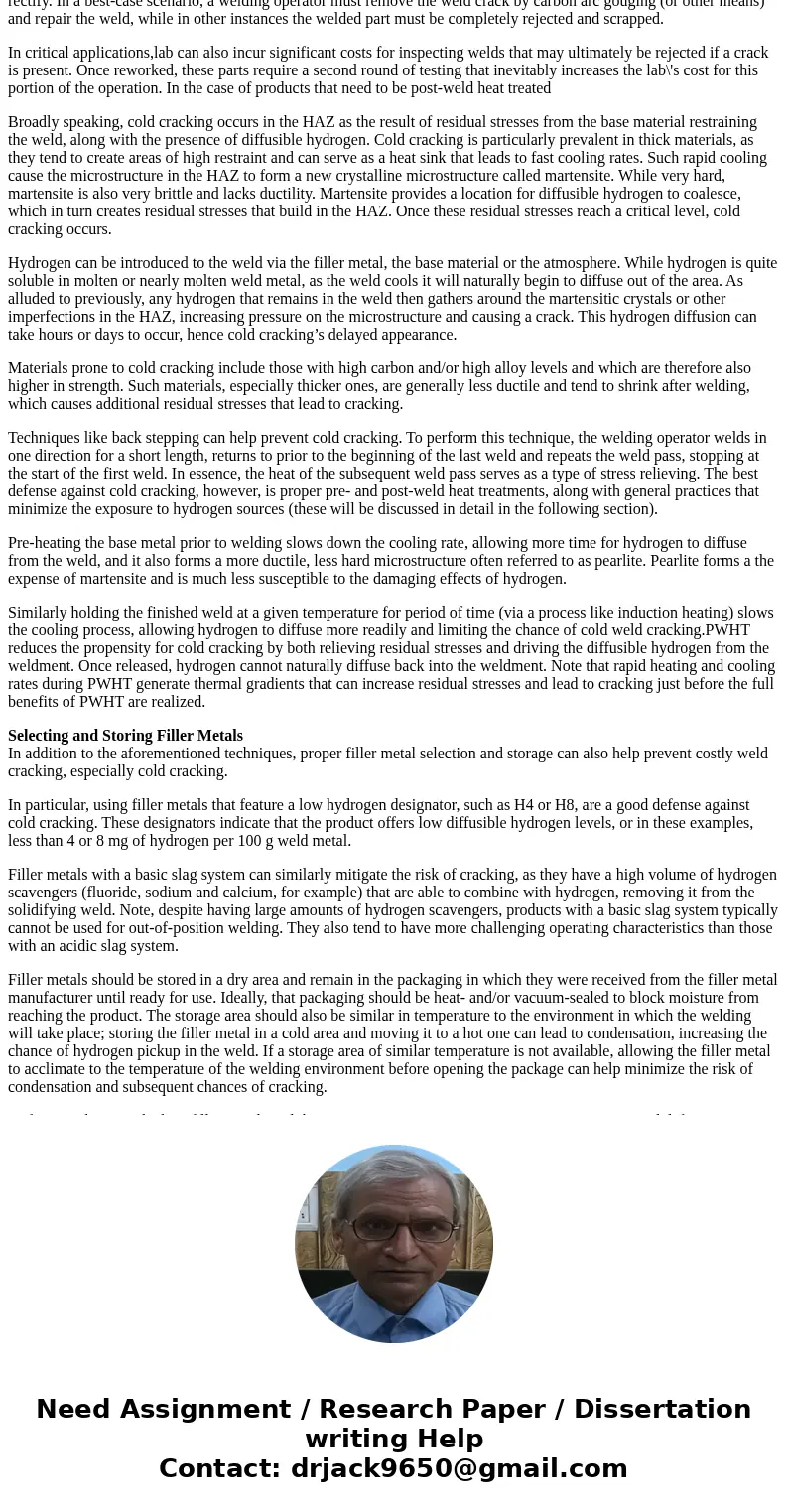 Answer the following questions about a weld failure for the design shown below. Lab Failure analysis Report: The lab has attached the following initial failure  Answer the following questions about a weld failure for the design shown below. Lab Failure analysis Report: The lab has attached the following initial failure