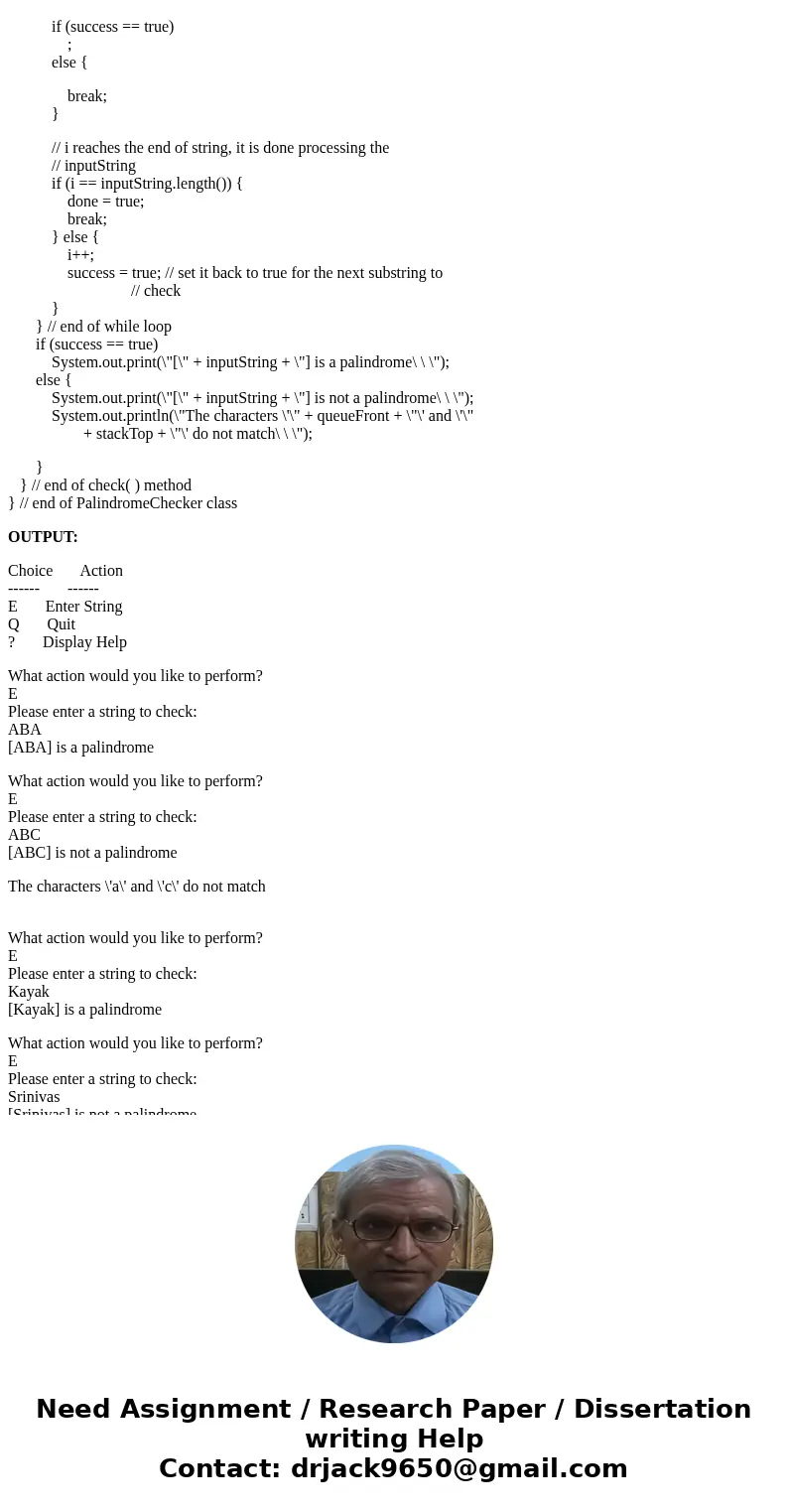 Assignment #11 will be the construction of a program that takes an input string, and check each string separated by \'#\' if it is a palindrome or not. A string