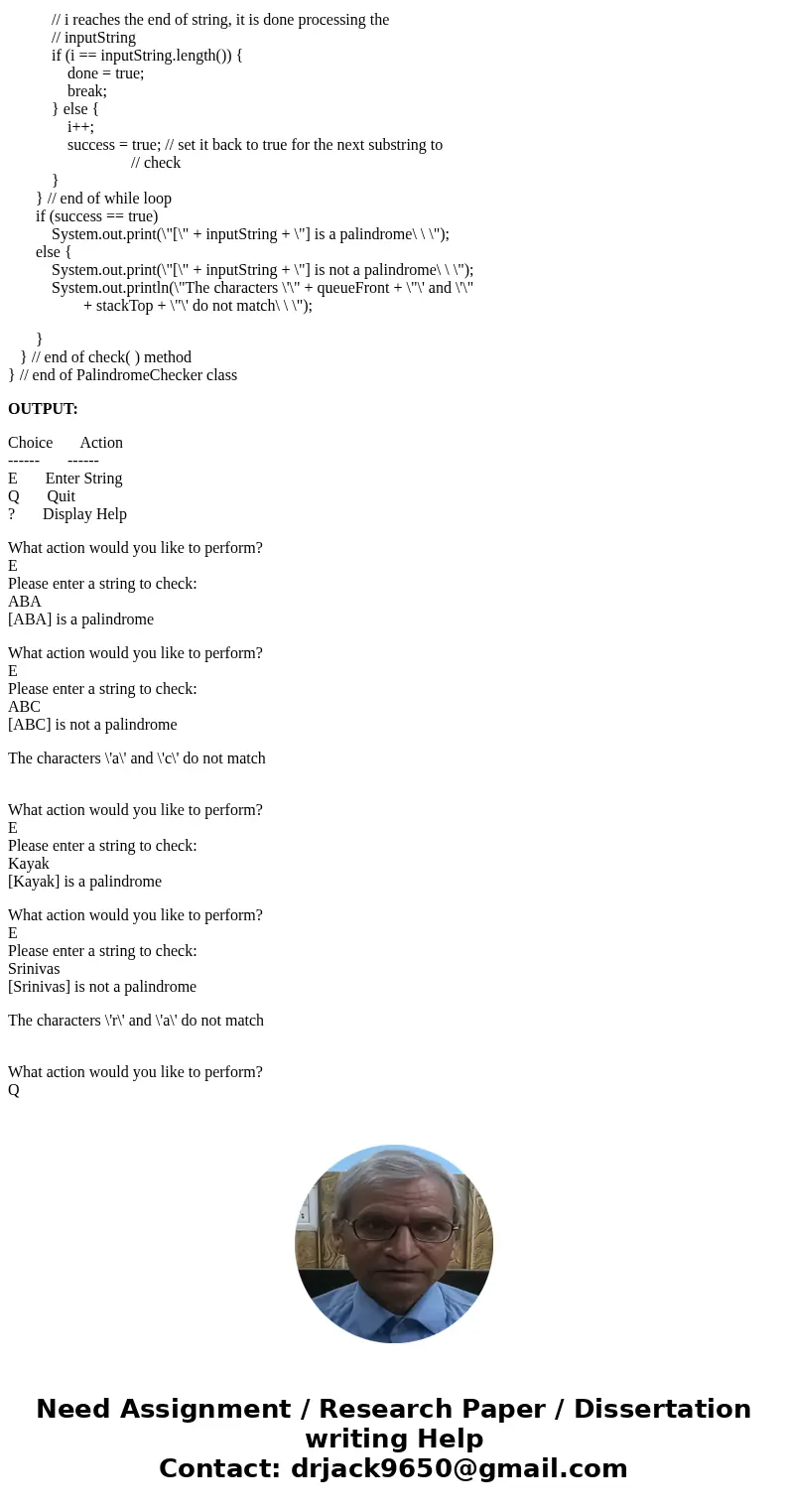 Assignment #11 will be the construction of a program that takes an input string, and check each string separated by \'#\' if it is a palindrome or not. A string