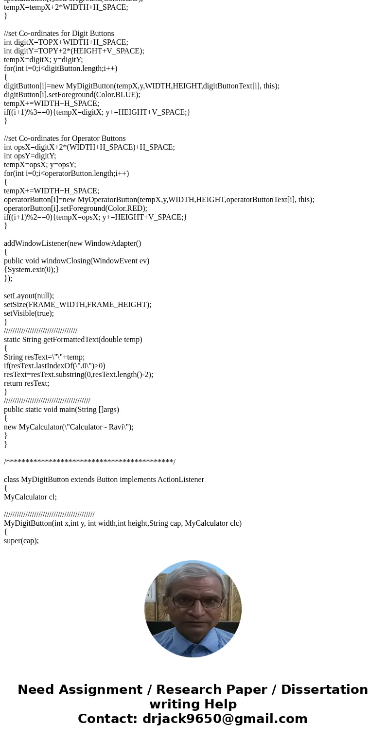Create a Windows application that has the functionality of a calculator and works with integral values. Allow the user to select buttons representing numeric va