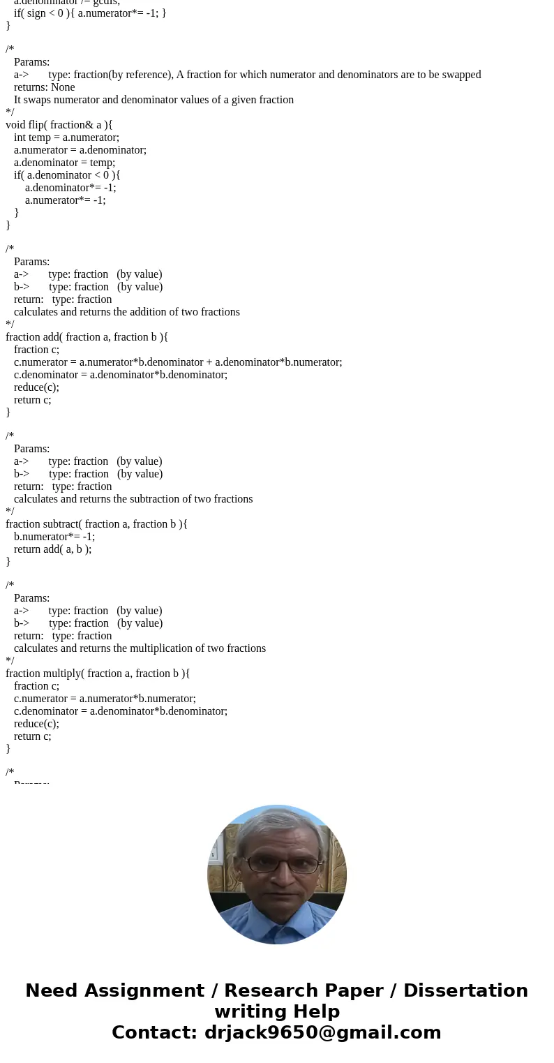 Define each function in the as you type the code and must be preceded by a comment block that includes the following: One line per parameter indicating if it is