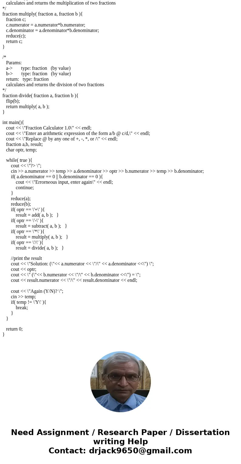 Define each function in the as you type the code and must be preceded by a comment block that includes the following: One line per parameter indicating if it is