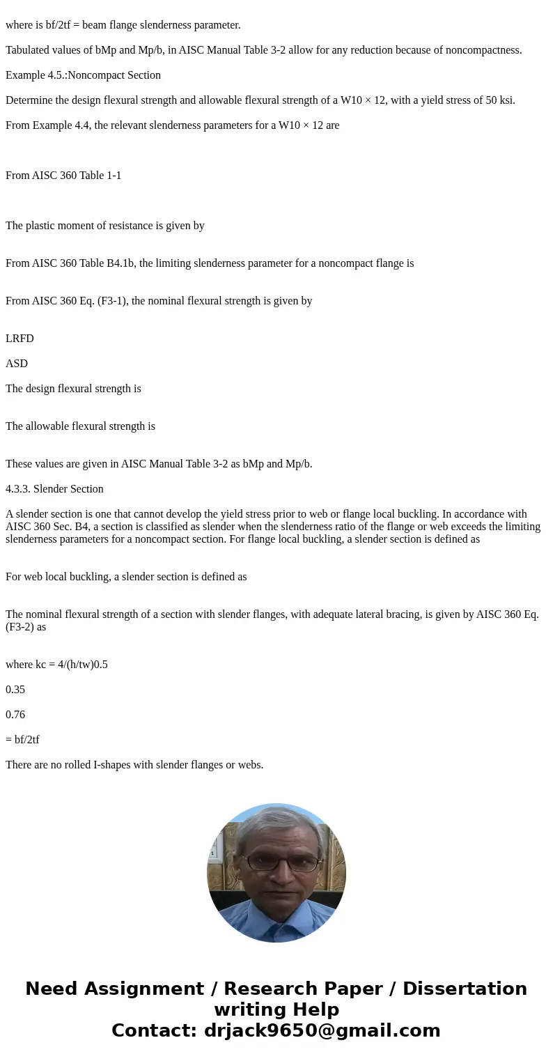 Do not repeat previous answerProblem 1: For flexure, determine which HSS square sections (7 and deeper) are compact, non-compact, or slender (list slender ones 