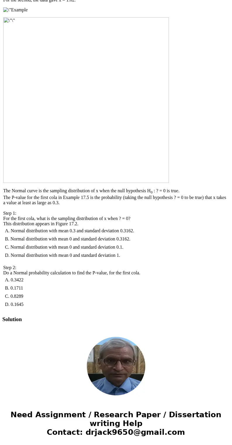 Example 17.5 (below) describes the study of sweetness loss in colas. Diet colas use artificial sweeteners to avoid sugar. These sweeteners gradually lose their