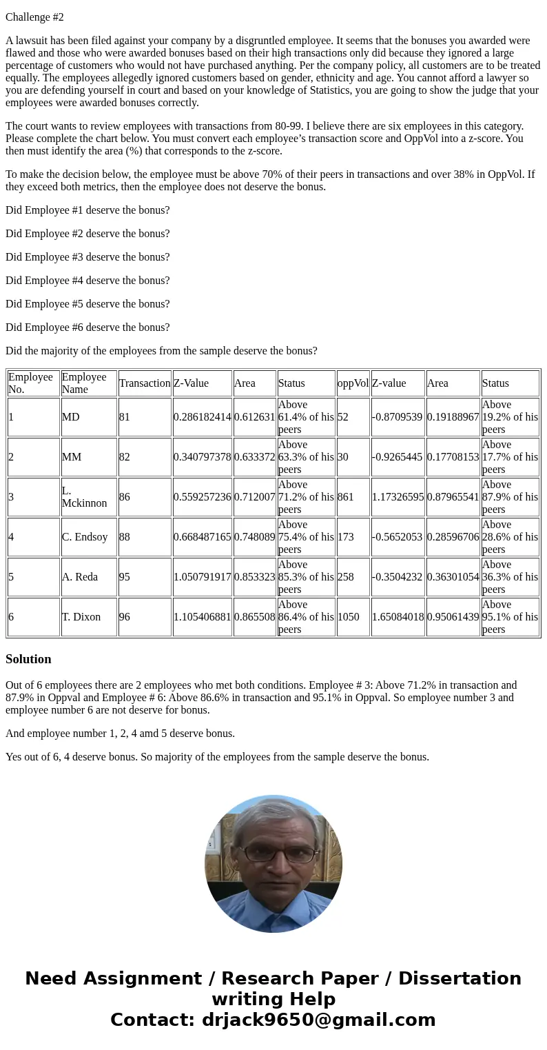 I just need the questions answered based on the information below.. Challenge #2 A lawsuit has been filed against your company by a disgruntled employee. It see