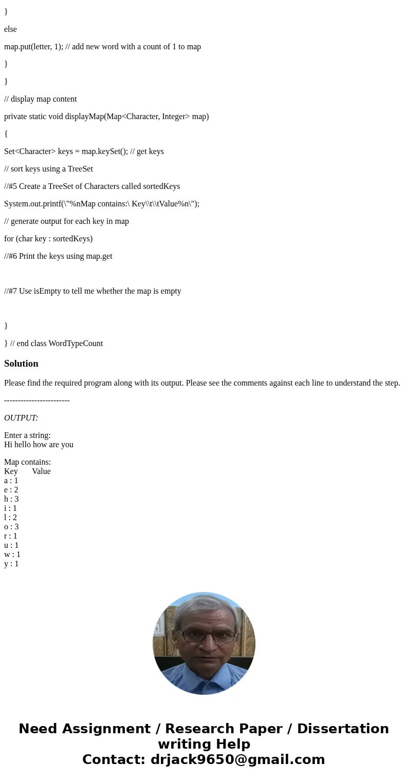i need help with filling in/correct each line that is indicated by a comment with a number import java.util.HashMap; import java.util.Map; import java.util.Scan