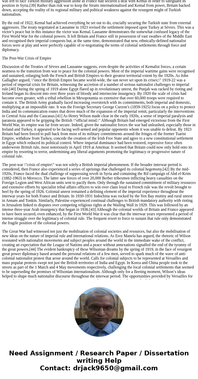 Imperialism and Nationalism are often incongruous concepts that exist simultaneously in a given context. During the period after WWI, nationalism was used to cr Imperialism and Nationalism are often incongruous concepts that exist simultaneously in a given context. During the period after WWI, nationalism was used to cr