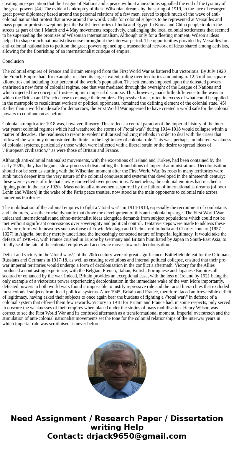 Imperialism and Nationalism are often incongruous concepts that exist simultaneously in a given context. During the period after WWI, nationalism was used to cr Imperialism and Nationalism are often incongruous concepts that exist simultaneously in a given context. During the period after WWI, nationalism was used to cr