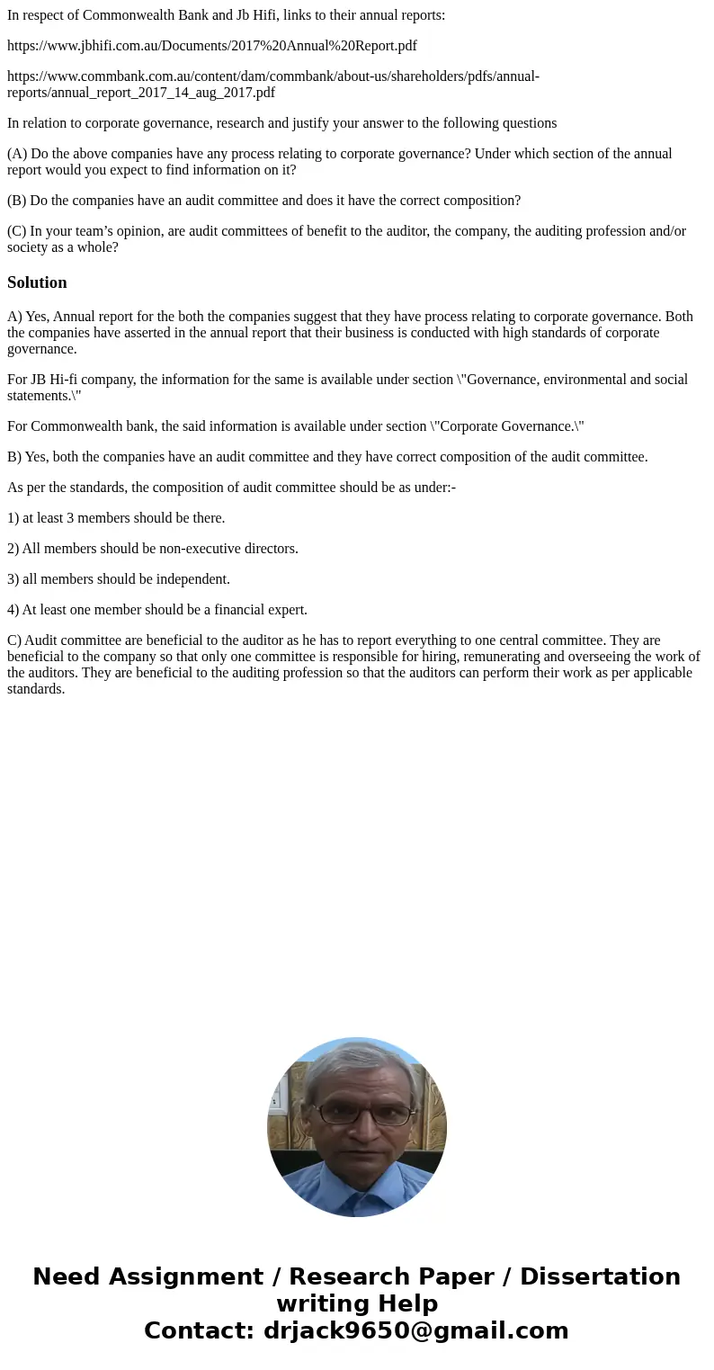 In respect of Commonwealth Bank and Jb Hifi, links to their annual reports: https://www.jbhifi.com.au/Documents/2017%20Annual%20Report.pdf https://www.commbank. In respect of Commonwealth Bank and Jb Hifi, links to their annual reports: https://www.jbhifi.com.au/Documents/2017%20Annual%20Report.pdf https://www.commbank.