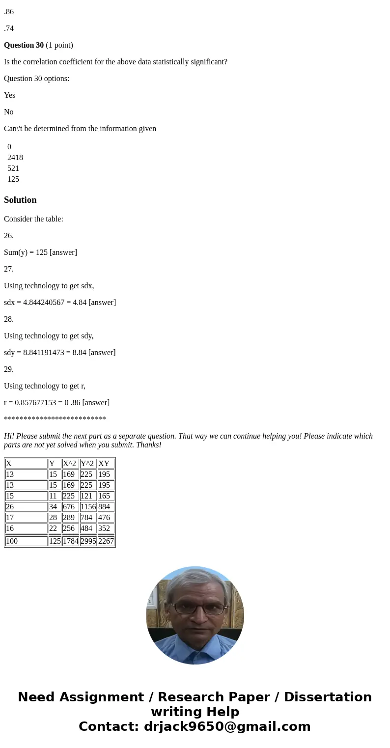 Information Subject X Y 1 13 15 2 13 15 3 15 11 4 26 34 5 17 28 6 16 22 Question 26 (1 point) Y = Question 26 options: 0 2418 521 125 Question 27 (1 point) the  Information Subject X Y 1 13 15 2 13 15 3 15 11 4 26 34 5 17 28 6 16 22 Question 26 (1 point) Y = Question 26 options: 0 2418 521 125 Question 27 (1 point) the