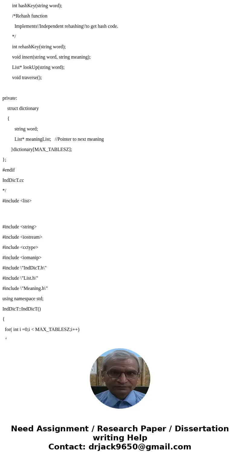 Objective: To have an opportunity to practice class template hash_map/unordered_map. Additionally, to have a better understanding of string operations and class
