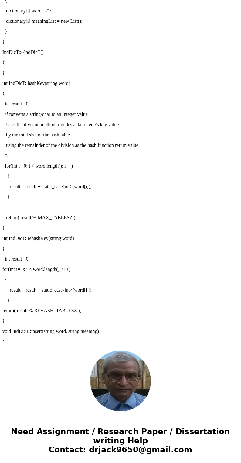 Objective: To have an opportunity to practice class template hash_map/unordered_map. Additionally, to have a better understanding of string operations and class