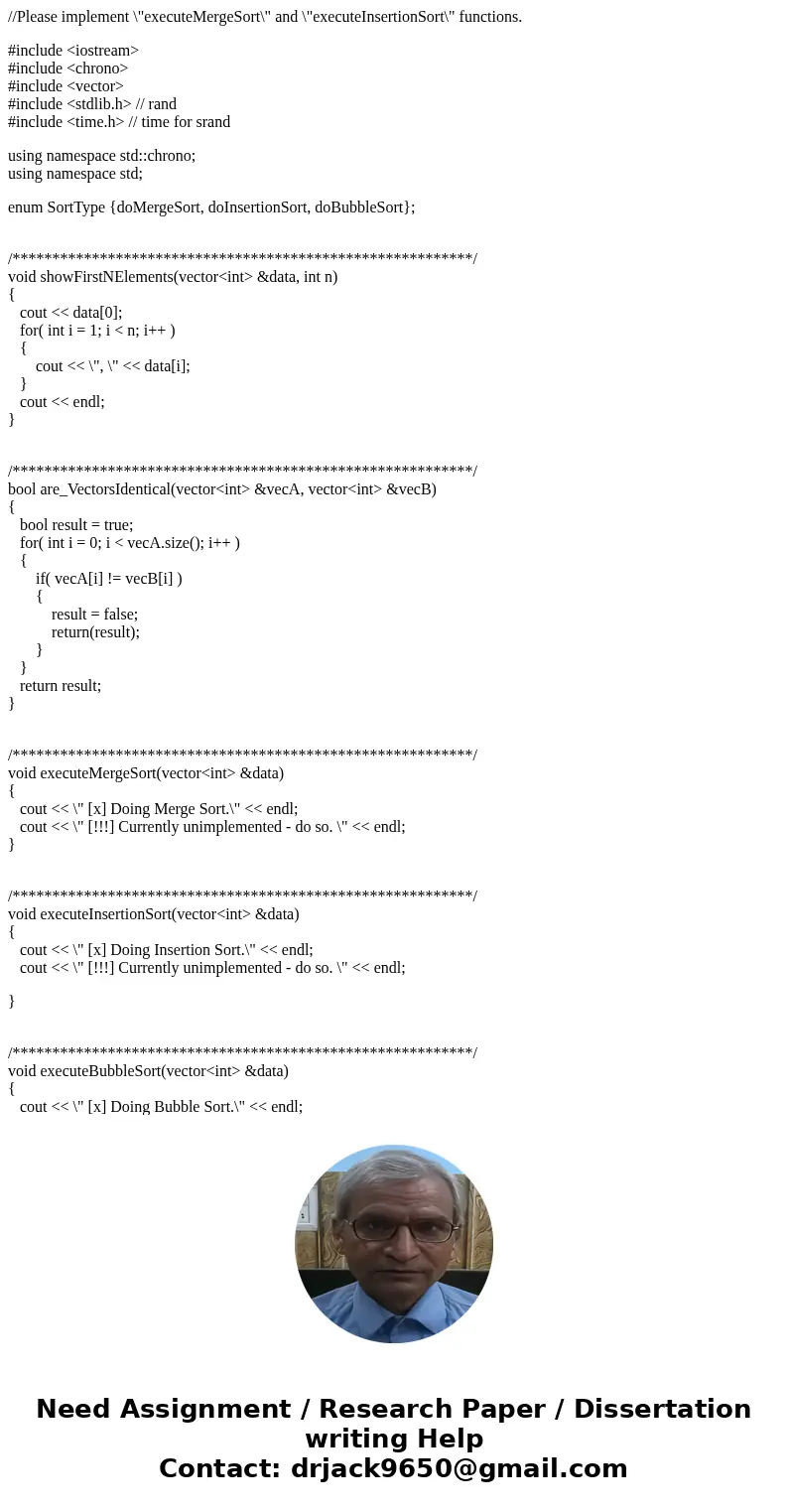 //Please implement \ //Please implement \
