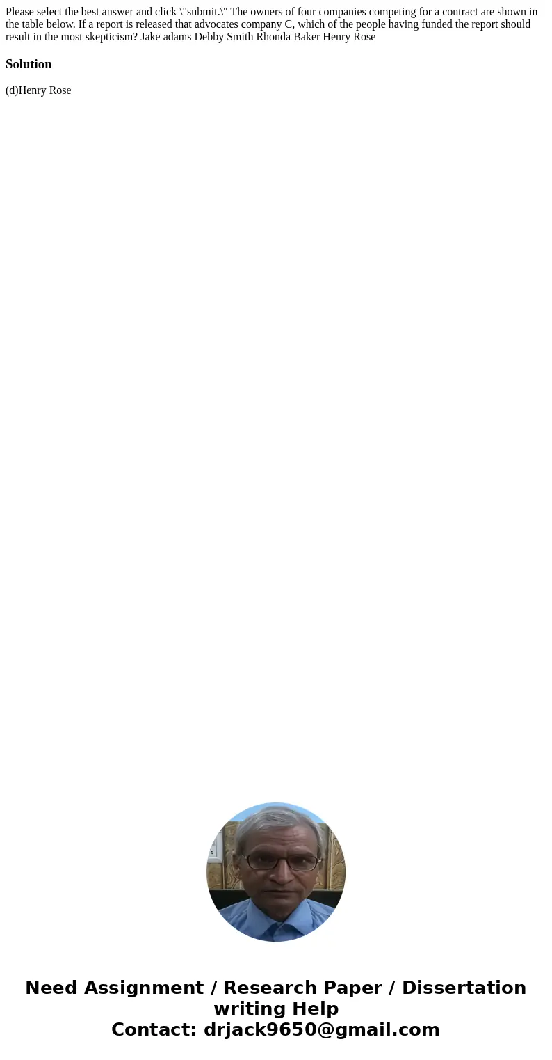 Please select the best answer and click \  Please select the best answer and click \