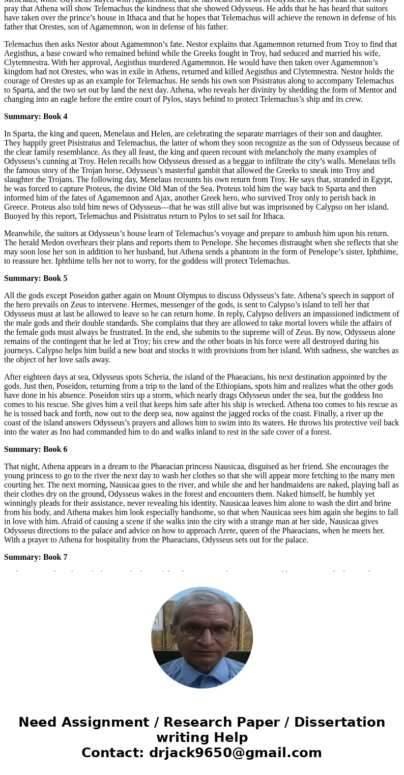 Please write a brief summary of Books 1,2,3,4, 5,6,7,8 and 9 of \ Please write a brief summary of Books 1,2,3,4, 5,6,7,8 and 9 of \
