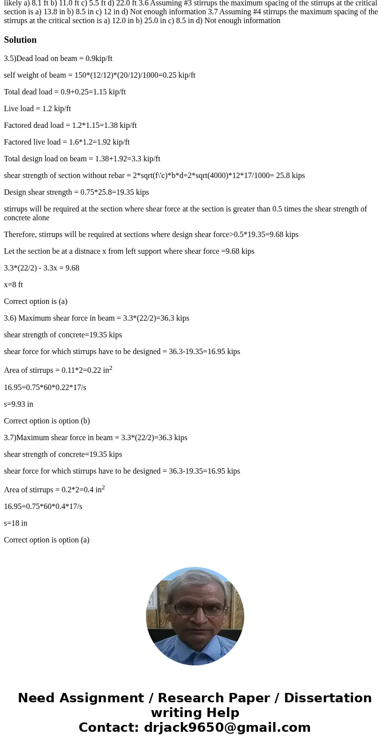 show work and value of fy: 60,000 psi Problem FE 3. A simply supported beam has a clear span22 ft and is subjected to an external uniform nominal dead load of 0 show work and value of fy: 60,000 psi Problem FE 3. A simply supported beam has a clear span22 ft and is subjected to an external uniform nominal dead load of 0