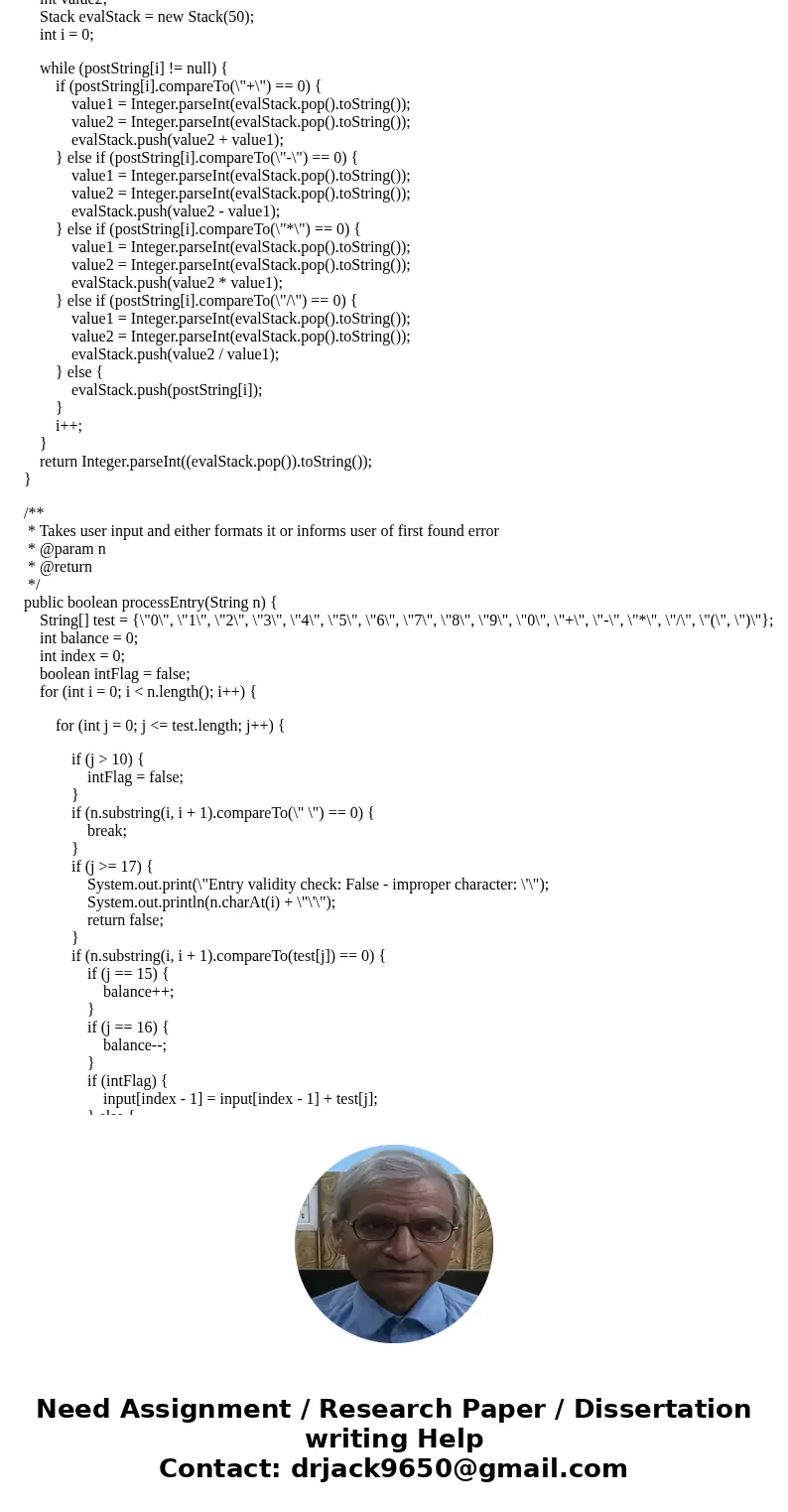 The concept of stack is extremely important in computer science and is used in a wide variety of problems. This assignment requires you to write a program that  The concept of stack is extremely important in computer science and is used in a wide variety of problems. This assignment requires you to write a program that