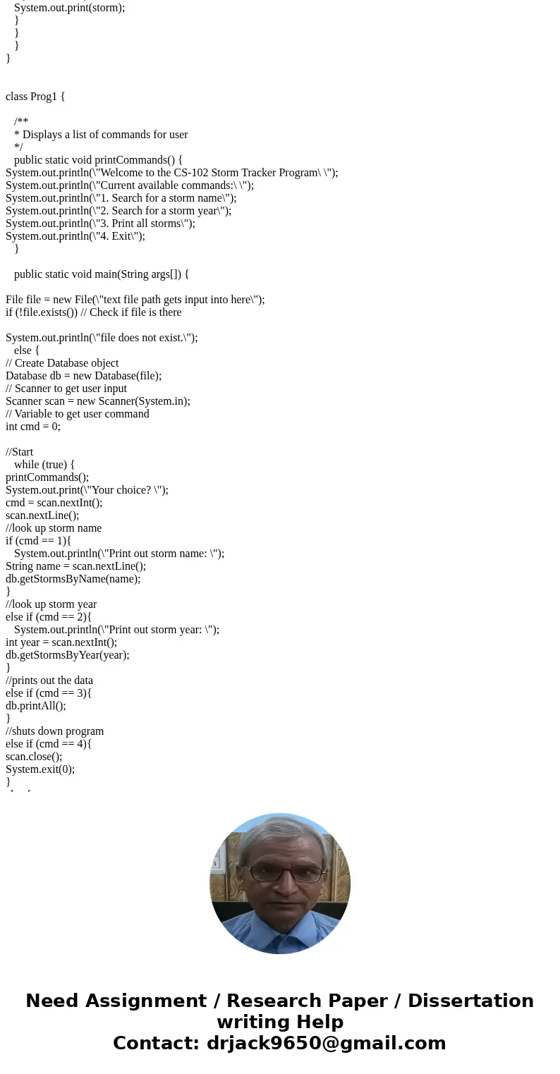 URGENT Java Please updated the already existing Java program and modify it with the steps below: Where it says (\