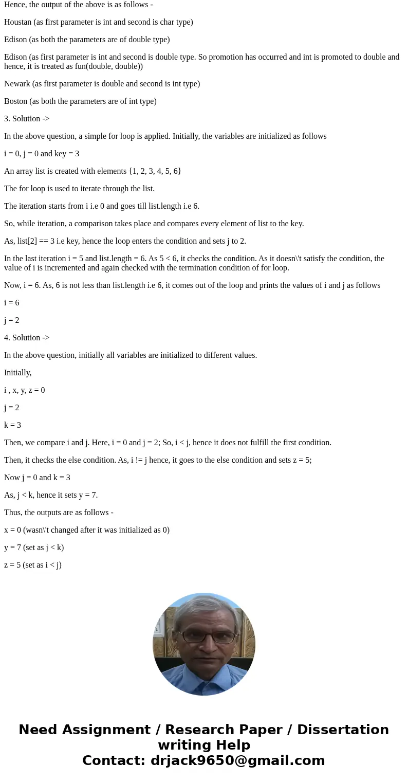  Write the out in the corresponding Public class Test {Public static void main(string[] args} {int [] A = {1, 2, 3, 4); int x = 7; method(x, A); int [] B = new 