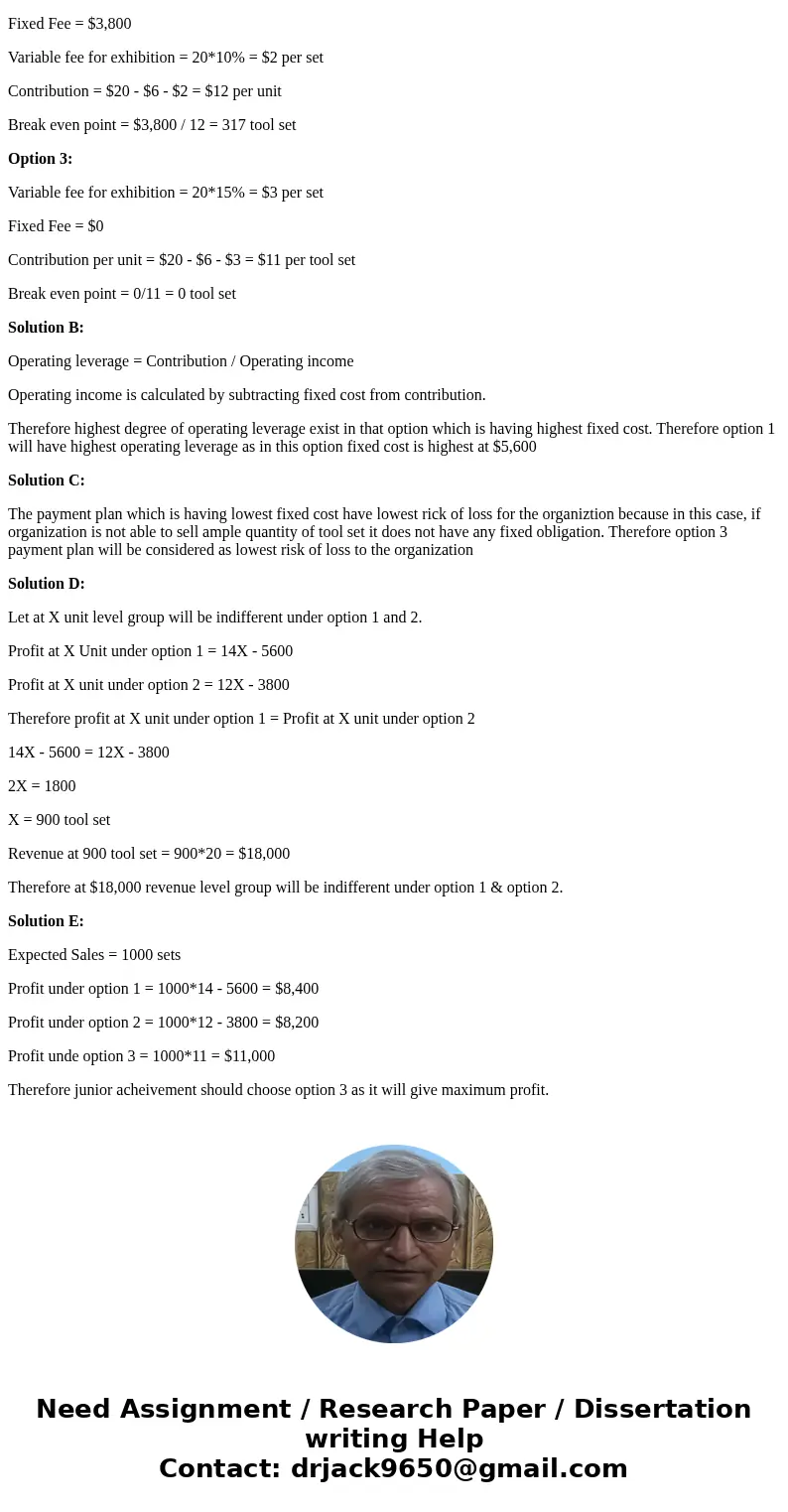 You are the advisor of a Junior Achievement group in a local high school. You need to help the group make a decision about fees that must be paid to sell garden You are the advisor of a Junior Achievement group in a local high school. You need to help the group make a decision about fees that must be paid to sell garden
