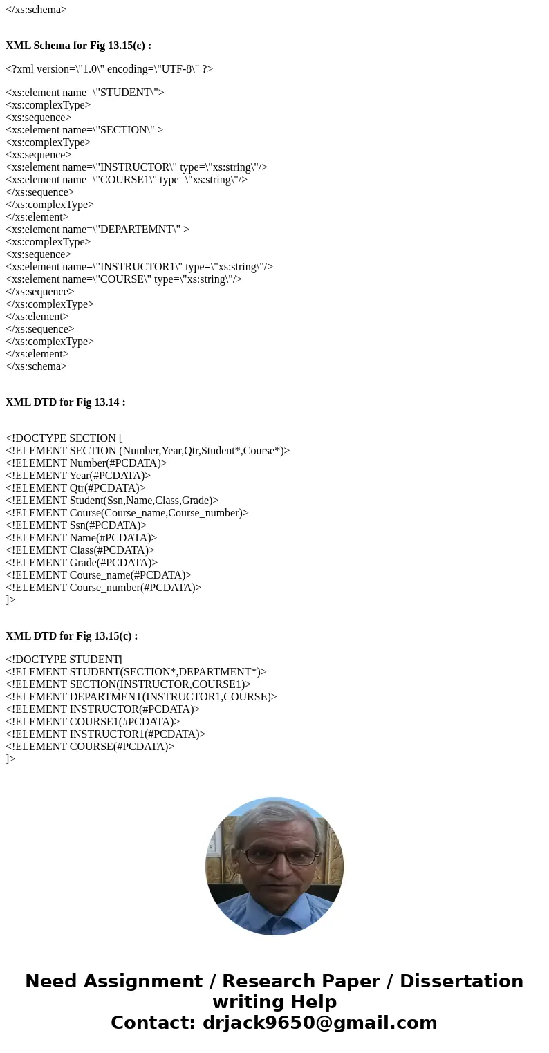 13.8. Create XML schema documents and XML DTDs to correspond to the hierarchies shown in Figures 13.14 and 13.15(c). Figure 13.14 Hierarchical (tree) view with  13.8. Create XML schema documents and XML DTDs to correspond to the hierarchies shown in Figures 13.14 and 13.15(c). Figure 13.14 Hierarchical (tree) view with