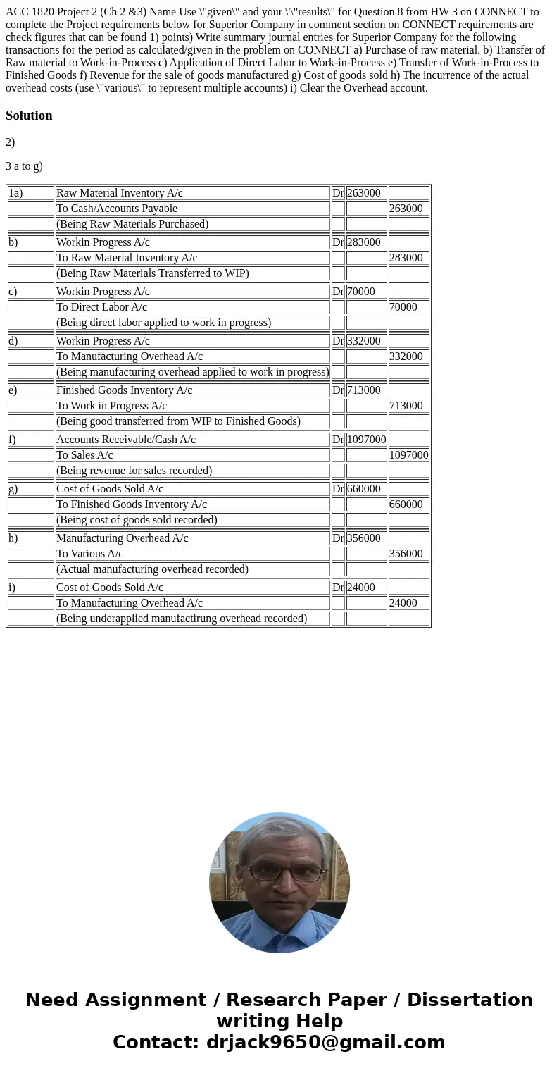 ACC 1820 Project 2 (Ch 2 &3) Name Use \  ACC 1820 Project 2 (Ch 2 &3) Name Use \