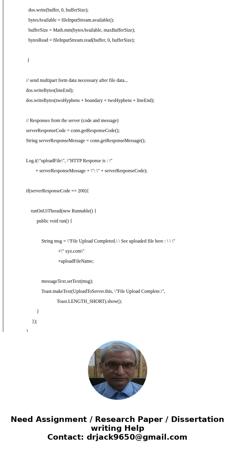 Android Studio Assignment Help Can someone who is familiar with Android Studio help me create (in Java) a code in an app page that lets the user upload any pict Android Studio Assignment Help Can someone who is familiar with Android Studio help me create (in Java) a code in an app page that lets the user upload any pict