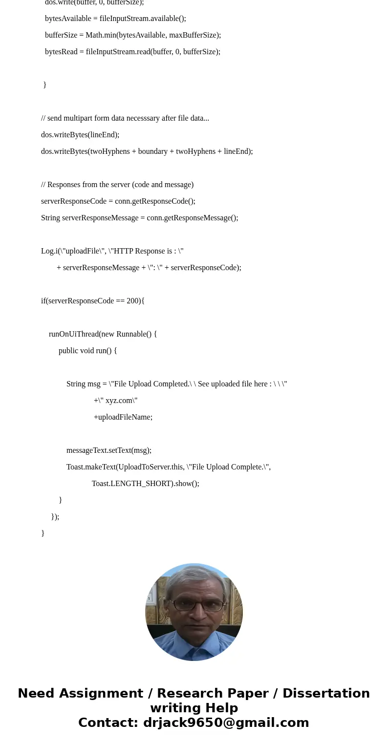 Android Studio Assignment Help Can someone who is familiar with Android Studio help me create (in Java) a code in an app page that lets the user upload any pict Android Studio Assignment Help Can someone who is familiar with Android Studio help me create (in Java) a code in an app page that lets the user upload any pict