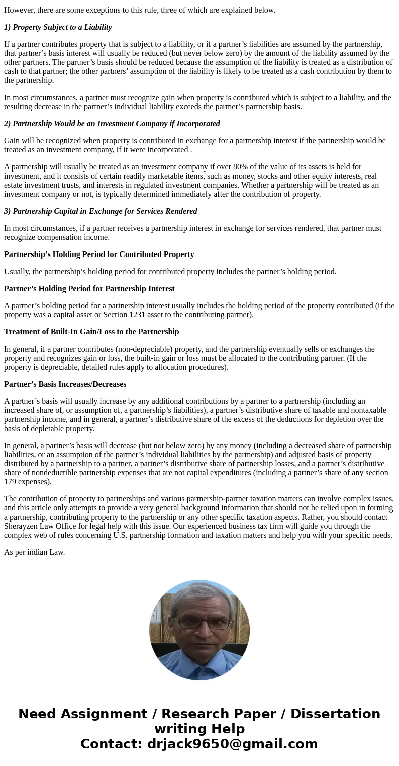 Assume a new partner or shareholder owns land valued at $180,000 in which the tax basis is $120,000. How would the “incidence of taxation” differ for the entiti Assume a new partner or shareholder owns land valued at $180,000 in which the tax basis is $120,000. How would the “incidence of taxation” differ for the entiti