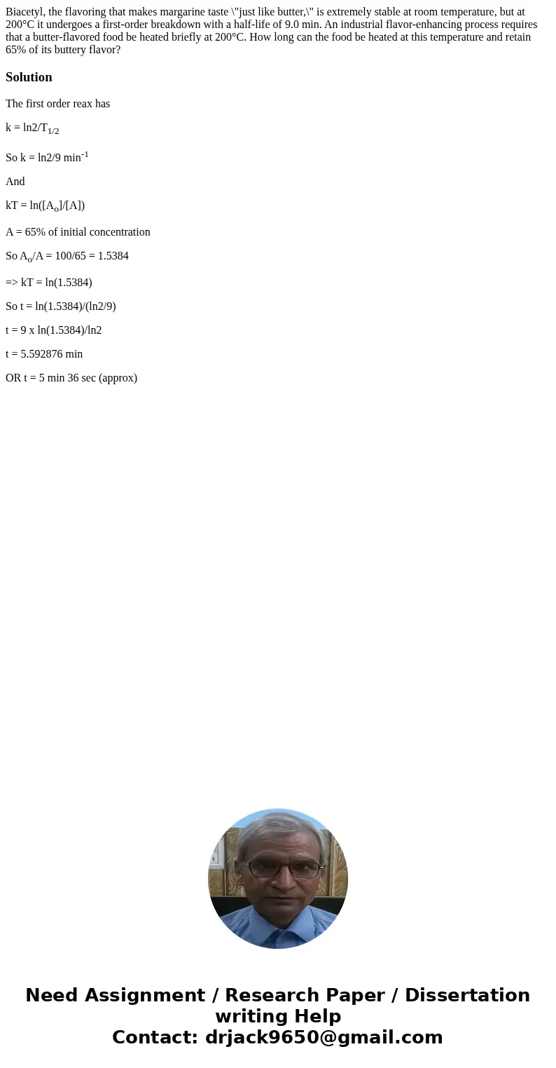 Biacetyl, the flavoring that makes margarine taste \ Biacetyl, the flavoring that makes margarine taste \