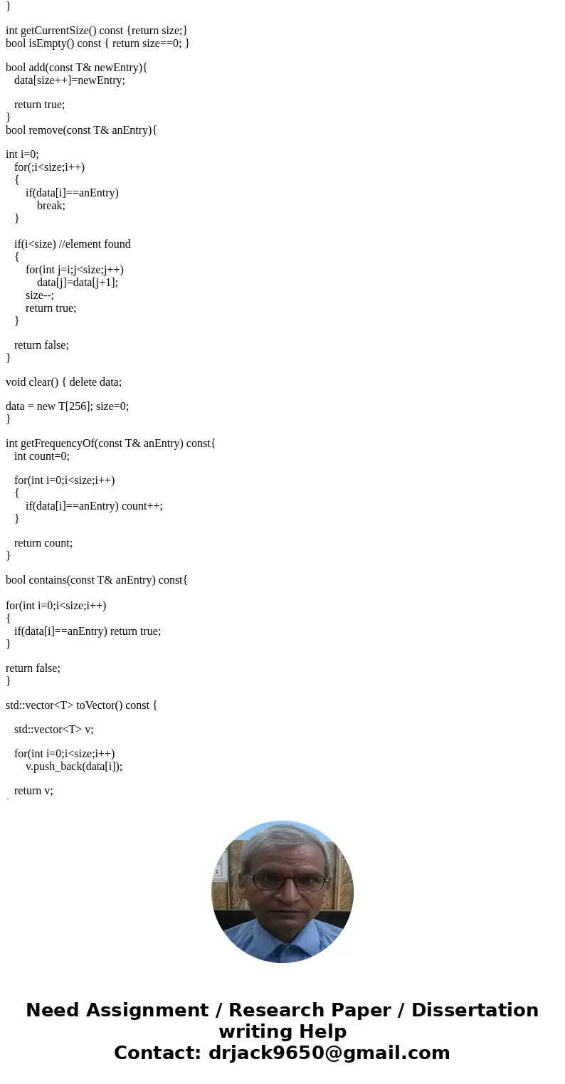 C++ ADT Bag Union Help. I need to write the following program but I\'m having trouble with implementation files methods and calling these methods from main(). T C++ ADT Bag Union Help. I need to write the following program but I\'m having trouble with implementation files methods and calling these methods from main(). T