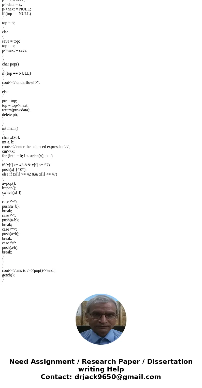 C++ Programming Implement a class ExprTree for representing expression trees, including: 1. The operations to build an expression tree from a postfix arithmetic C++ Programming Implement a class ExprTree for representing expression trees, including: 1. The operations to build an expression tree from a postfix arithmetic