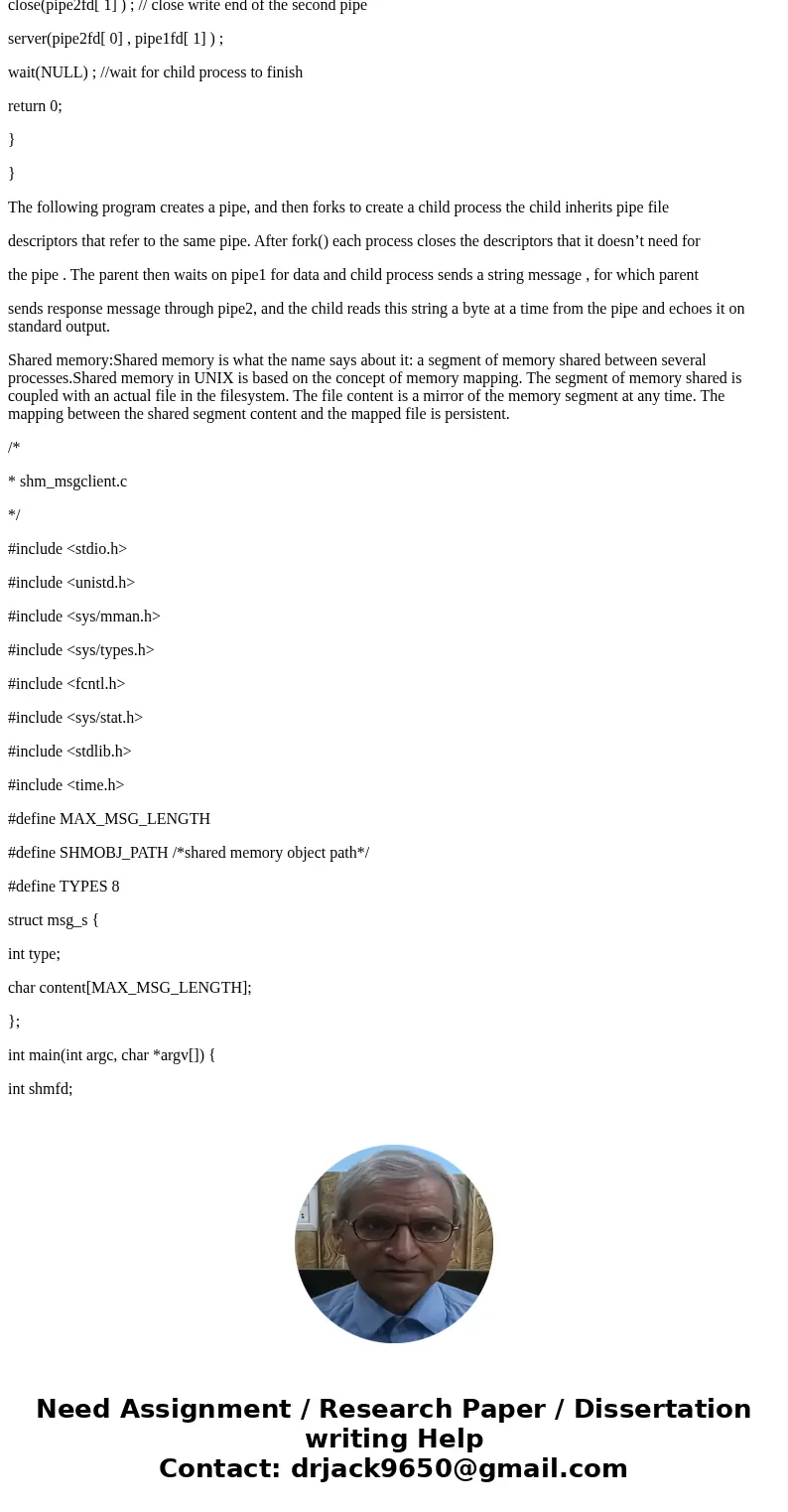 Client / Server using named pipes with threads and fork() in C/C++ **Note** You will need to write a client program and a server program for this question to b  Client / Server using named pipes with threads and fork() in C/C++ **Note** You will need to write a client program and a server program for this question to b