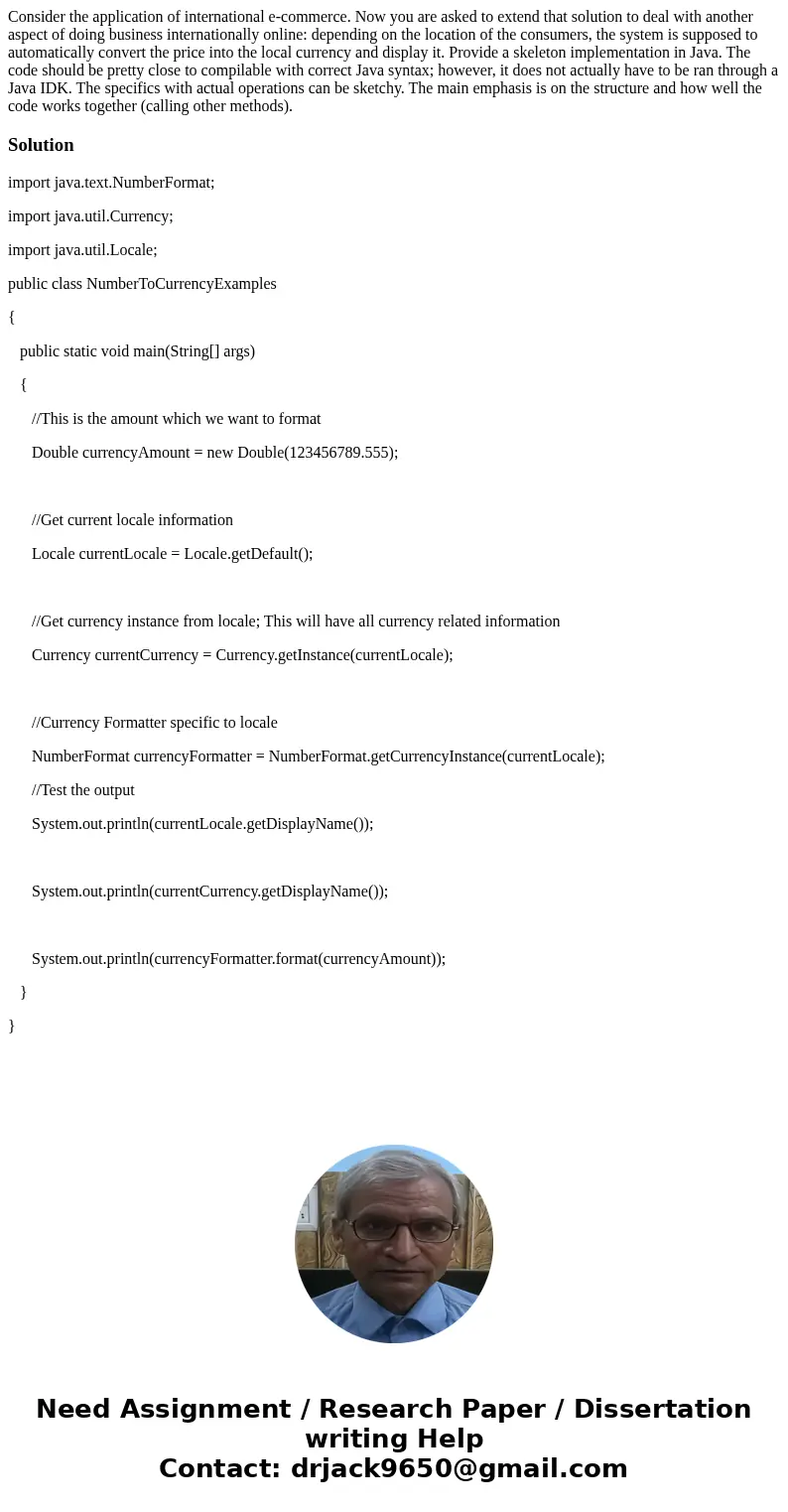 Consider the application of international e-commerce. Now you are asked to extend that solution to deal with another aspect of doing business internationally on Consider the application of international e-commerce. Now you are asked to extend that solution to deal with another aspect of doing business internationally on