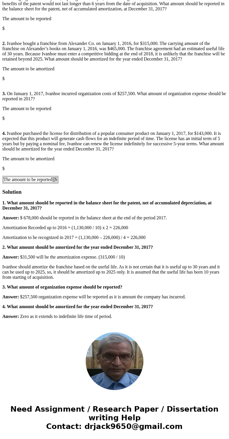 Exercise 12-4 Presented below is selected information for Ivanhoe Company. Answer the questions asked about each of the factual situations. 1. Ivanhoe purchased Exercise 12-4 Presented below is selected information for Ivanhoe Company. Answer the questions asked about each of the factual situations. 1. Ivanhoe purchased