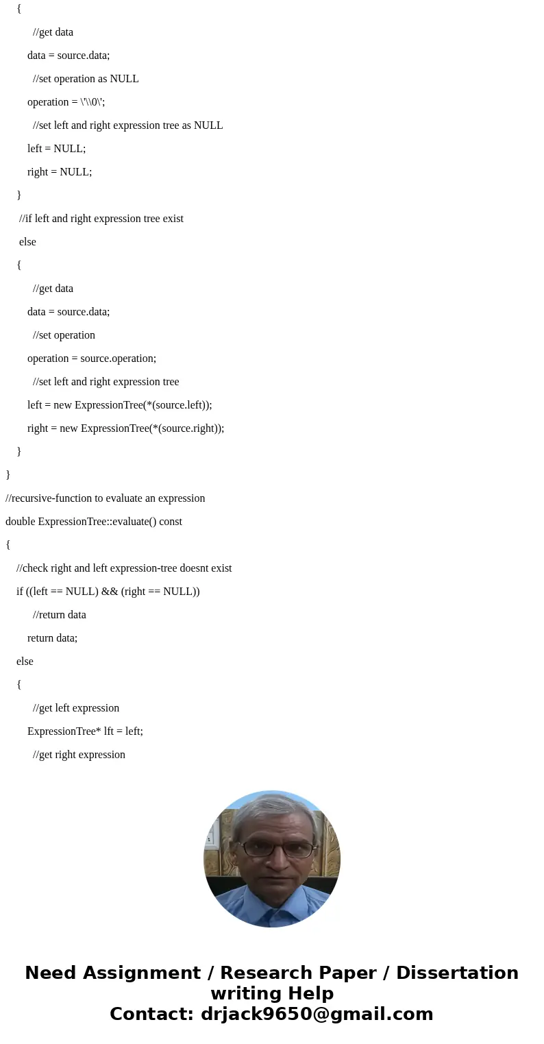 // FILE: express.h // CLASS PROVIDED: ExpressionTree // This class provides only NONEMPTY expression trees // from Project 1 of Chapter 10 in first edition of / // FILE: express.h // CLASS PROVIDED: ExpressionTree // This class provides only NONEMPTY expression trees // from Project 1 of Chapter 10 in first edition of /