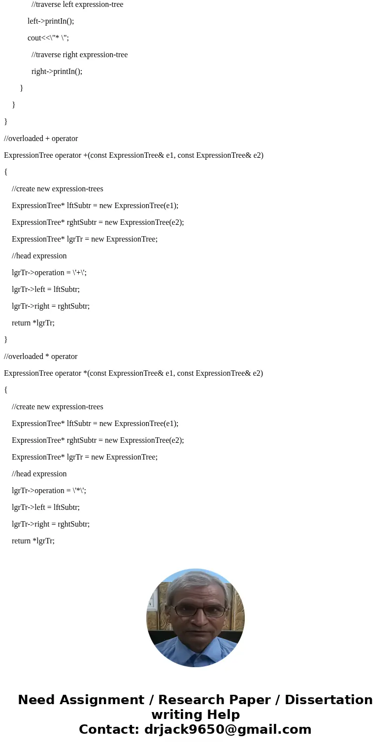 // FILE: express.h // CLASS PROVIDED: ExpressionTree // This class provides only NONEMPTY expression trees // from Project 1 of Chapter 10 in first edition of / // FILE: express.h // CLASS PROVIDED: ExpressionTree // This class provides only NONEMPTY expression trees // from Project 1 of Chapter 10 in first edition of /