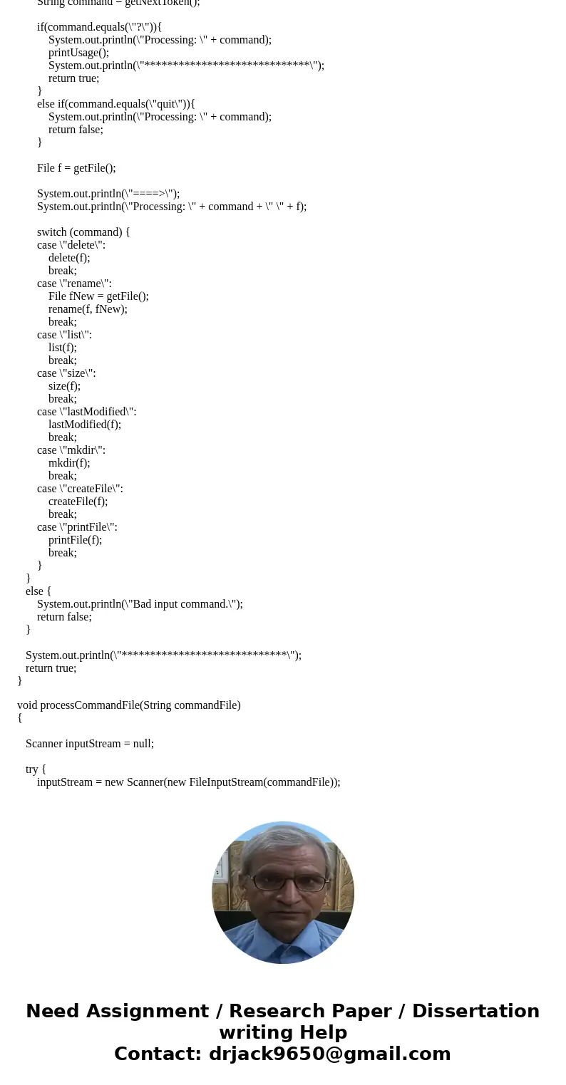 Fill in the Java code where it says to in the template. Create a package named file_operations and a class named FileOperations which will receive one or more c Fill in the Java code where it says to in the template. Create a package named file_operations and a class named FileOperations which will receive one or more c