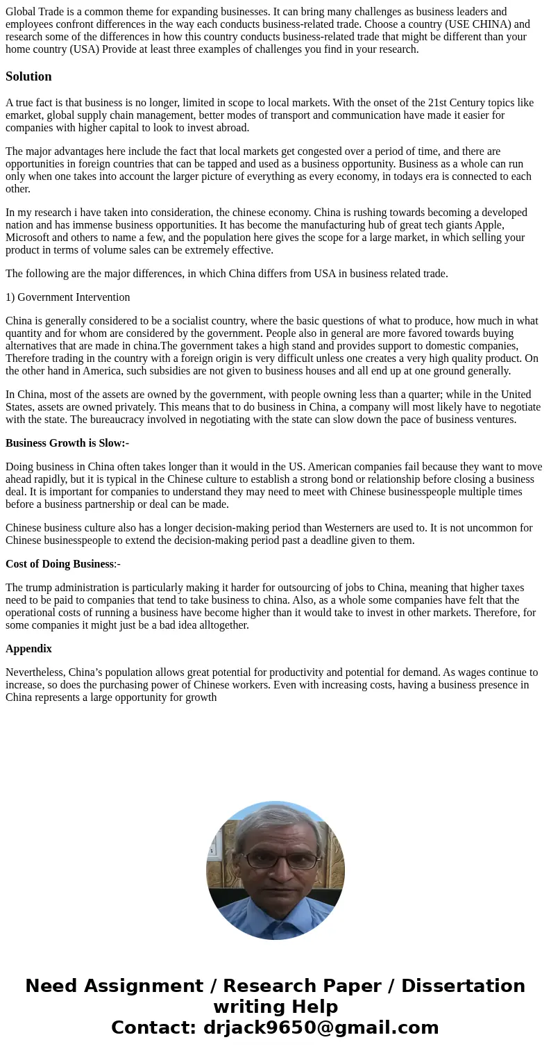 Global Trade is a common theme for expanding businesses. It can bring many challenges as business leaders and employees confront differences in the way each con Global Trade is a common theme for expanding businesses. It can bring many challenges as business leaders and employees confront differences in the way each con