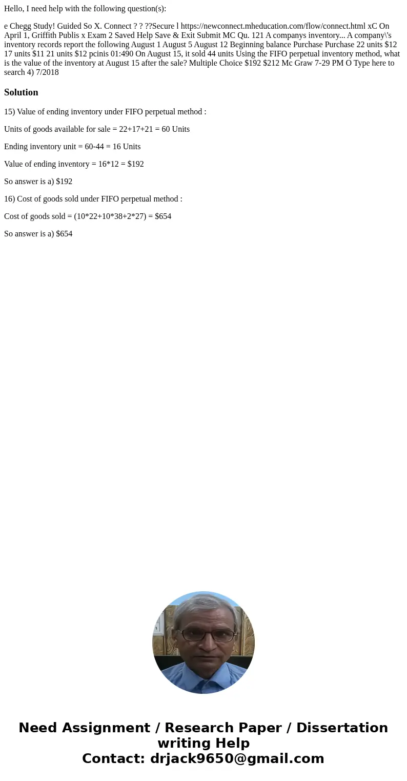 Hello, I need help with the following question(s): e Chegg Study! Guided So X. Connect ? ? ??Secure l https://newconnect.mheducation.com/flow/connect.html xC On Hello, I need help with the following question(s): e Chegg Study! Guided So X. Connect ? ? ??Secure l https://newconnect.mheducation.com/flow/connect.html xC On