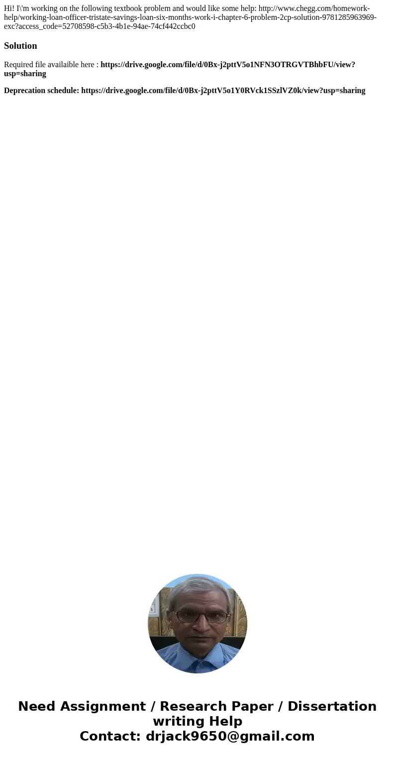 Hi! I\'m working on the following textbook problem and would like some help: http://www.chegg.com/homework-help/working-loan-officer-tristate-savings-loan-six-m Hi! I\'m working on the following textbook problem and would like some help: http://www.chegg.com/homework-help/working-loan-officer-tristate-savings-loan-six-m