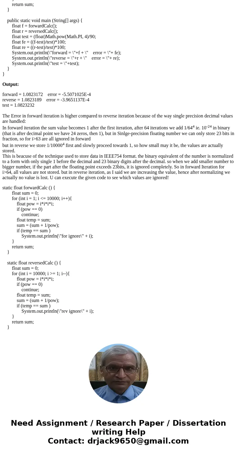 How to solve this question by Excel? The infinite series f(n) = sigma^n_i = 1 1/1^4 converges on a value of f(n) = pi^4/90 as n approaches infinity. Write a pro How to solve this question by Excel? The infinite series f(n) = sigma^n_i = 1 1/1^4 converges on a value of f(n) = pi^4/90 as n approaches infinity. Write a pro