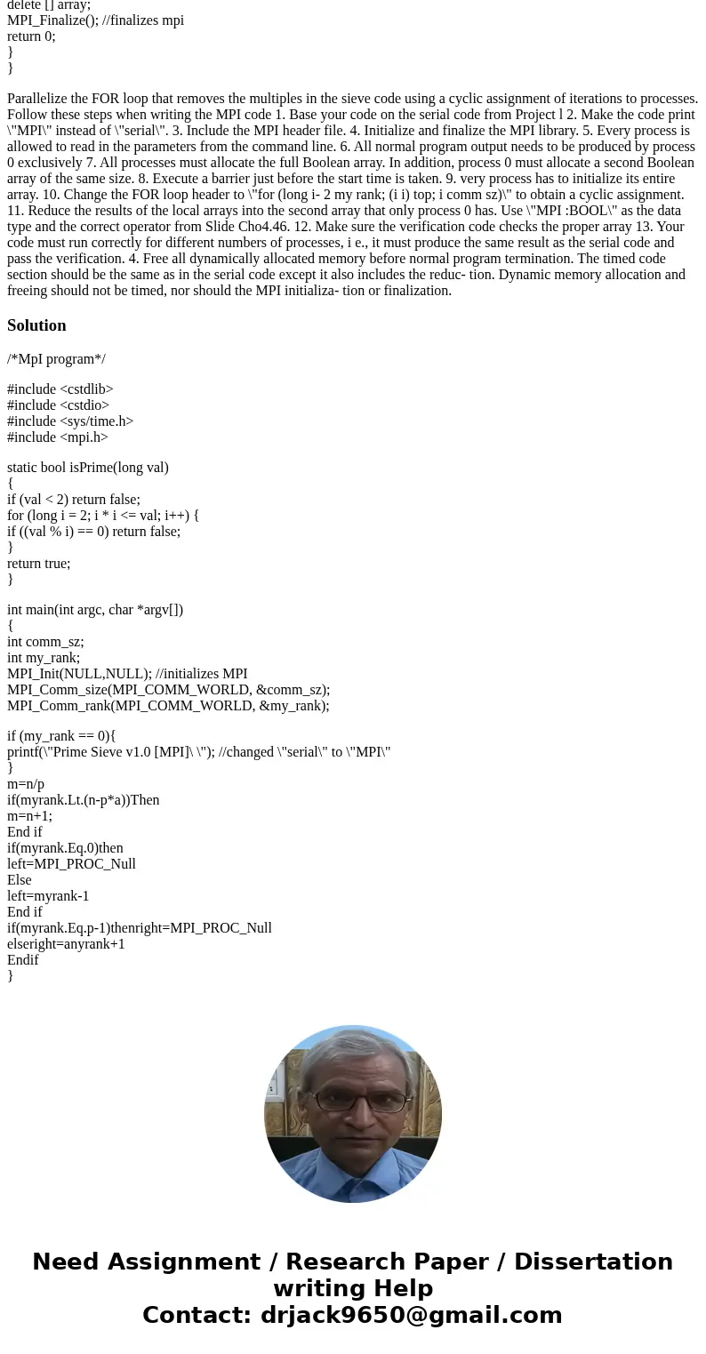 I am working with a serial code and trying to parrallize it. The code is suppose to implement the sieve of Eratosthenes and find the primes up to a given limit. I am working with a serial code and trying to parrallize it. The code is suppose to implement the sieve of Eratosthenes and find the primes up to a given limit.