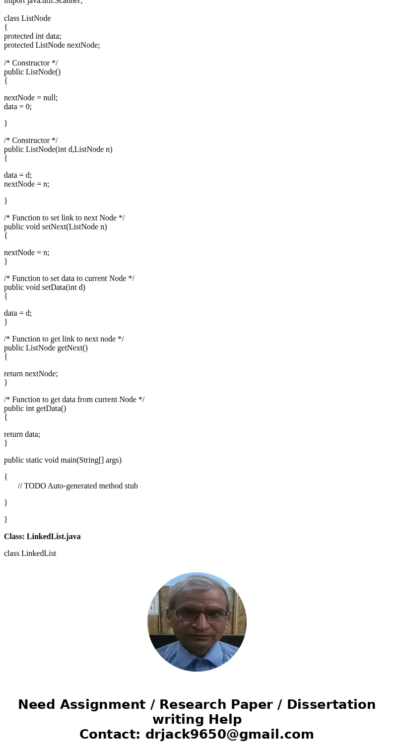 I just need help with these two classes the other files don\'t have to be modified but i will provide the uml for the array list and the linked list ListNode< I just need help with these two classes the other files don\'t have to be modified but i will provide the uml for the array list and the linked list ListNode<