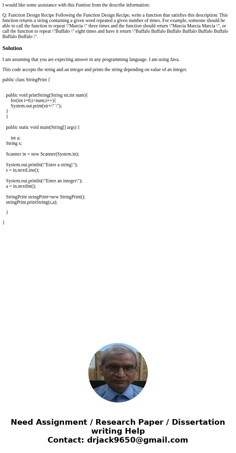 I would like some assistance with this Funtion from the describe information: Q: Function Design Recipe Following the Function Design Recipe, write a function t I would like some assistance with this Funtion from the describe information: Q: Function Design Recipe Following the Function Design Recipe, write a function t