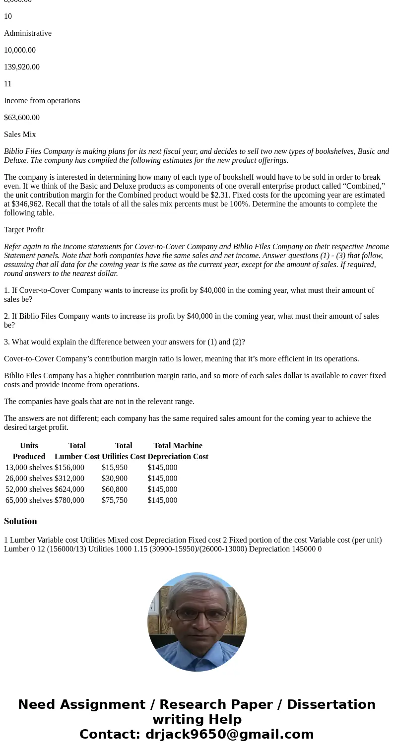 I\'ll rate make sure to do all parts don\'t skip any parts read question what question ask then answer please Cover-to-Cover Company is a manufacturer of shelvi I\'ll rate make sure to do all parts don\'t skip any parts read question what question ask then answer please Cover-to-Cover Company is a manufacturer of shelvi