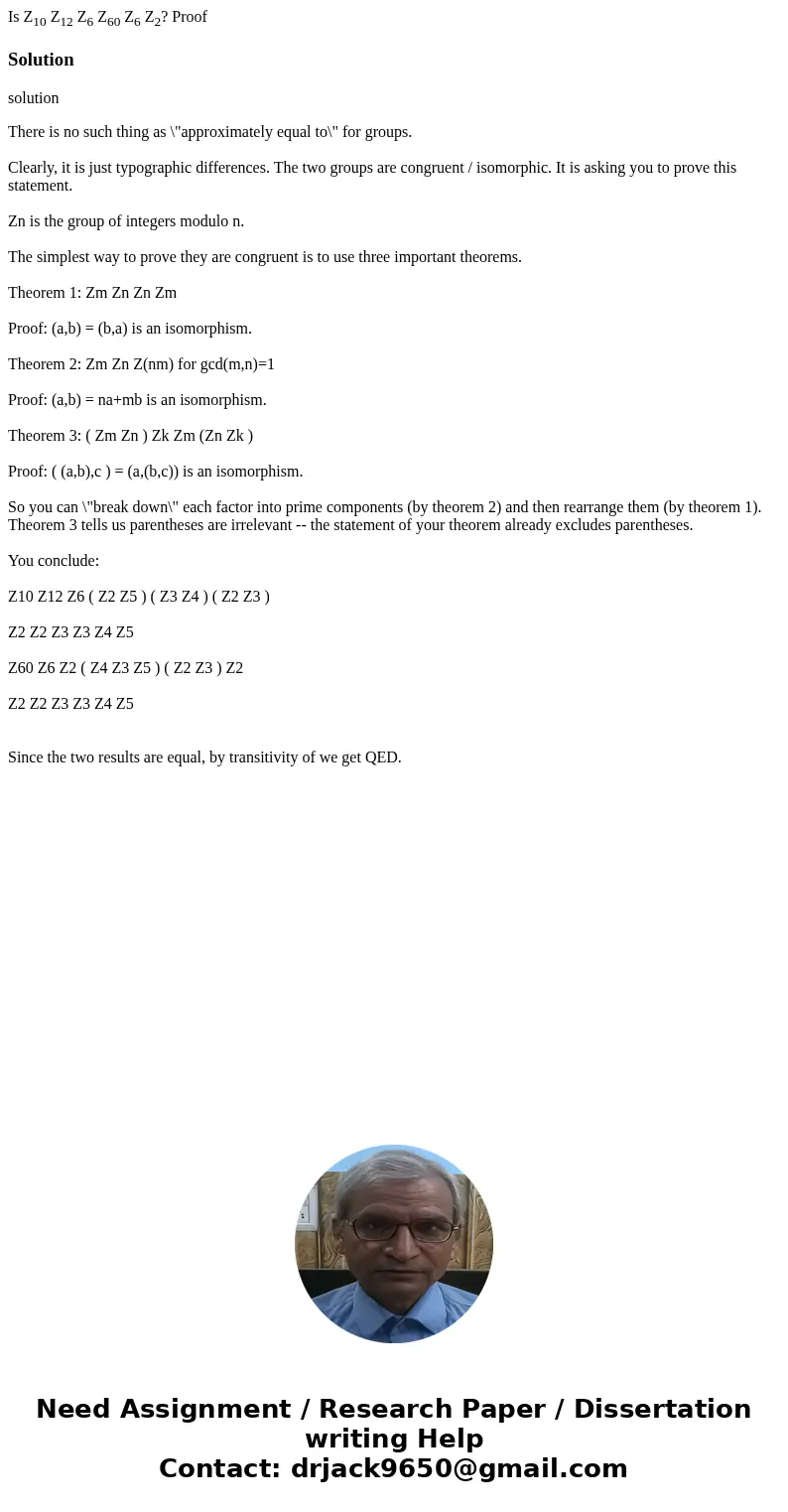 Is Z10 Z12 Z6 Z60 Z6 Z2? ProofSolutionsolution There is no such thing as \ Is Z10 Z12 Z6 Z60 Z6 Z2? ProofSolutionsolution There is no such thing as \